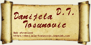 Danijela Tosunović vizit kartica